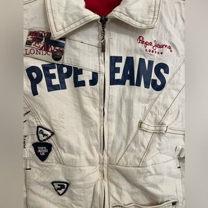 Vintage Pepe Jeans  RARE London embroidered jacket small